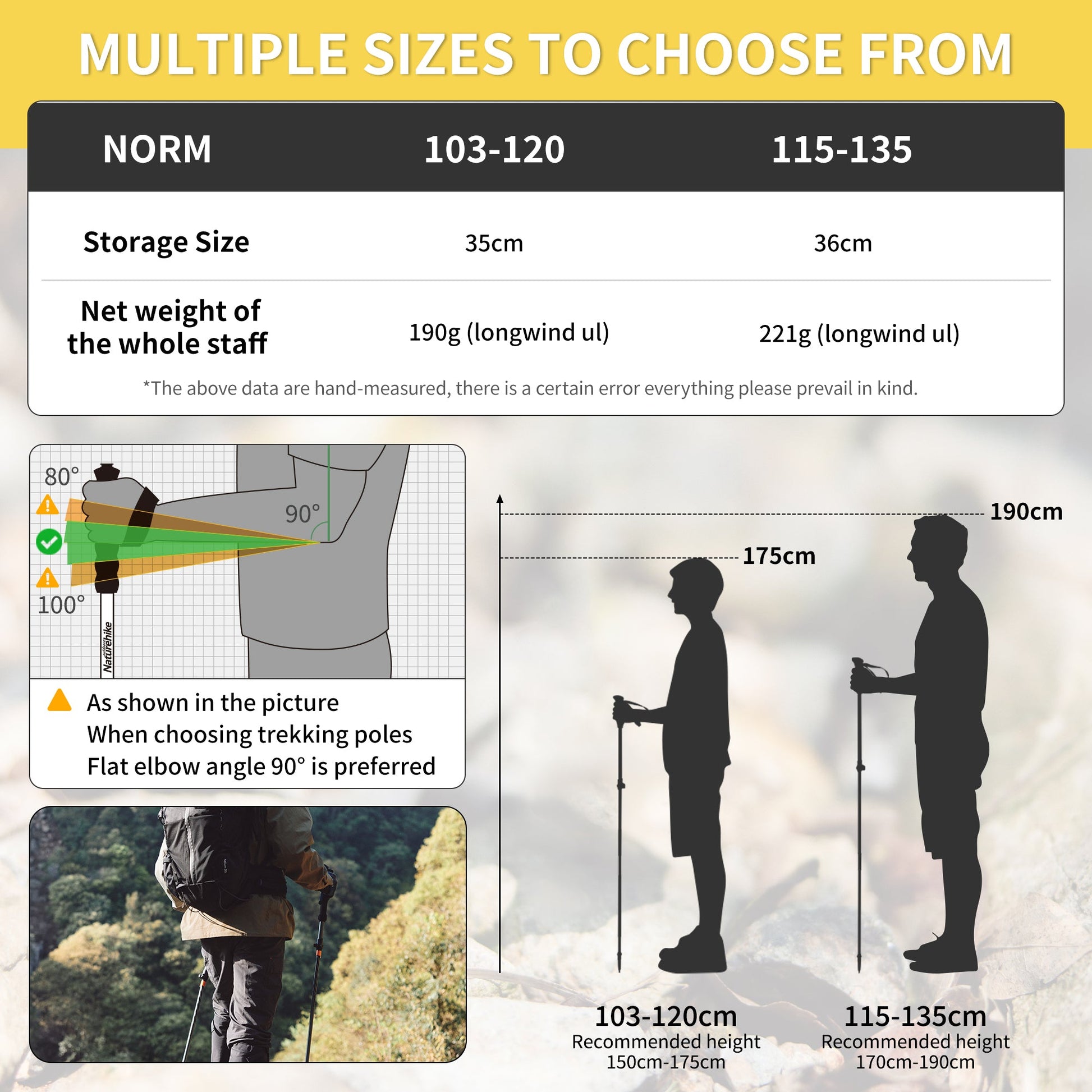 Naturehike Gale Terk UL Trekking Poles