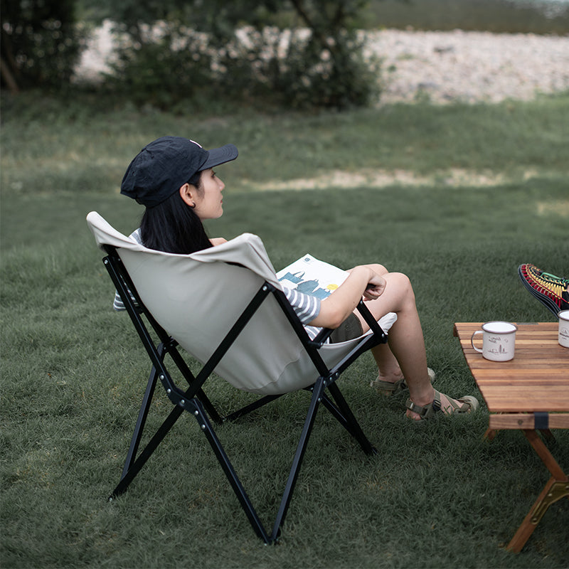 Armrests Backrest Folding Camping Chair