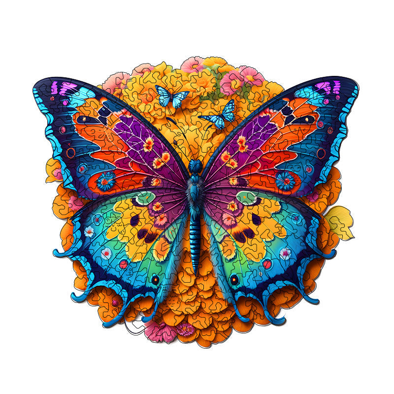 Rainbow Butterfly Wooden Jigsaw Puzzle