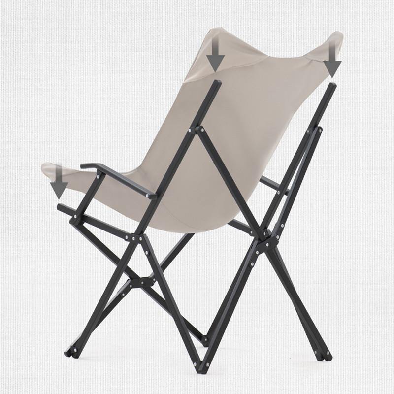 Armrests Backrest Folding Camping Chair