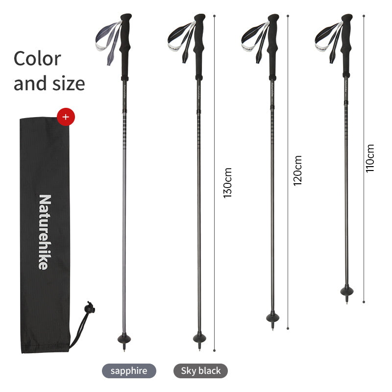 Lightwind UL - Carbon Aluminum 4-Section Folding Trekking Pole