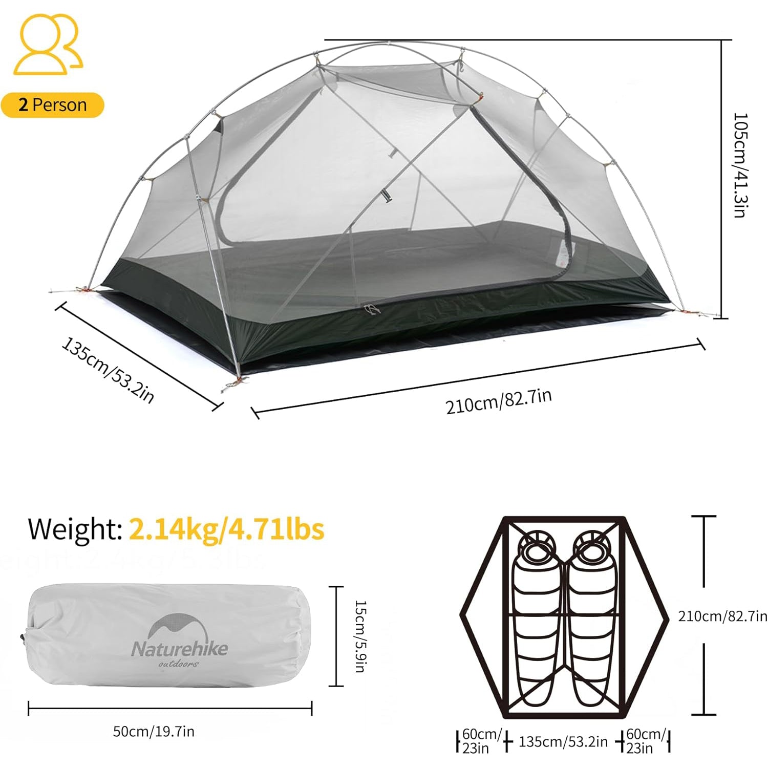 Mongar 2 Lightweight Backpacking Tent
