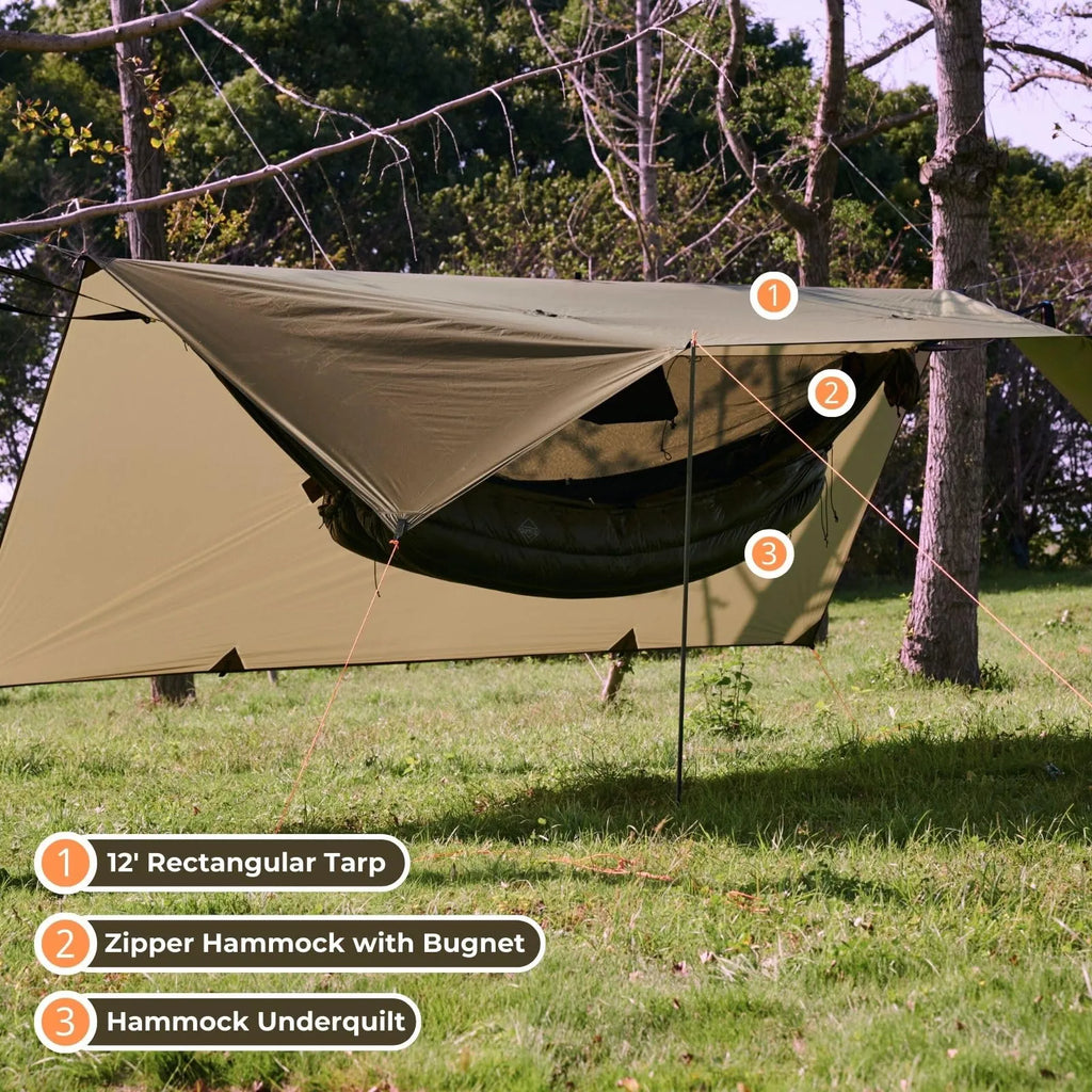 Billow Ultralight Hammock Tarp Shelter 12'